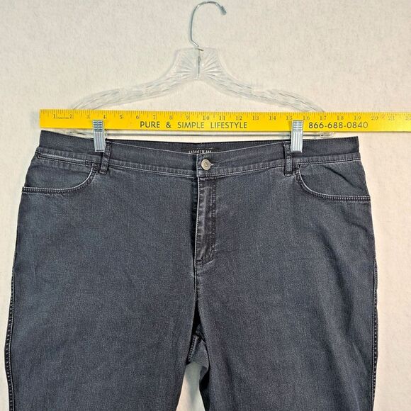 Lafayette 148 Mercer Jeans Women's Size 16 Mid Rise Skinny Leg Blue Denim (4) - Picture 6 of 10